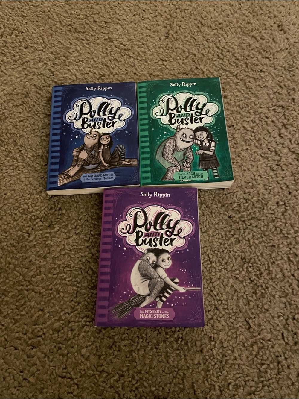 Scholastic Polly and Buster Book Set - Blue, Green, Purple